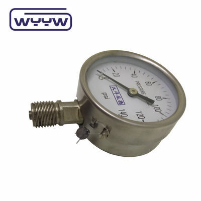 1/4&quot;Bsp 304 مقياس الضغط من الفولاذ المقاوم للصدأ