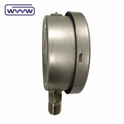 خنجر Kgf / Cm2 Psi 4 &quot;مقياس الضغط المملوء بالسائل الاتصال السفلي
