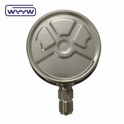 خنجر Kgf / Cm2 Psi 4 &quot;مقياس الضغط المملوء بالسائل الاتصال السفلي