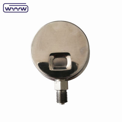 مقياس ضغط مليء بالزيت SS304 60mm مع غلاف من الفولاذ المقاوم للصدأ