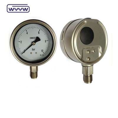 EN837-1 مقياس ضغط لزيادة ضغط البايونيت 63mm