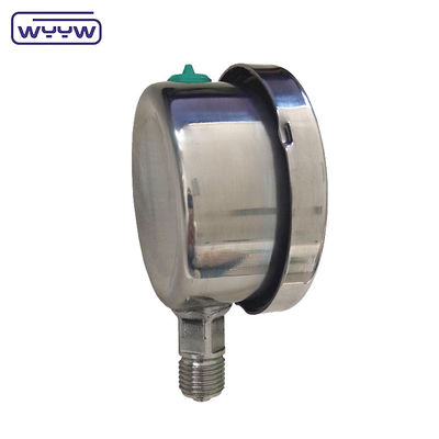 مقياس الضغط العالي WYYW 60mm جميع المقاسات الممتلئة بالزيت من الفولاذ المقاوم للصدأ