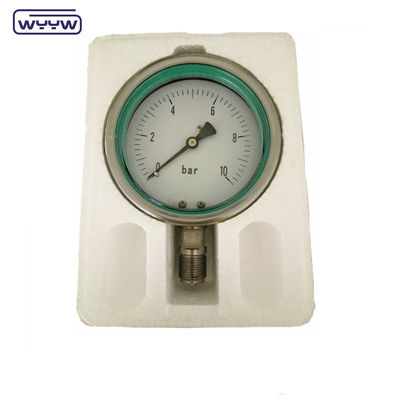 مقياس الضغط العالي WYYW 60mm جميع المقاسات الممتلئة بالزيت من الفولاذ المقاوم للصدأ