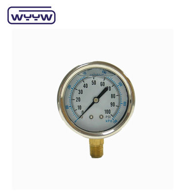 Semi-Stainless Steel Oil Filled Pressure Gauge
