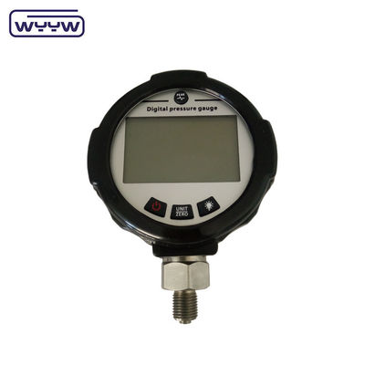 درجة الحرارة العاملة 20-140 ° F -6.67 إلى 60 ° C مقياس ضغط رقمي 80 مم مع مواد عنصر 304SS