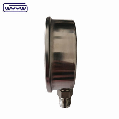 أداة قياس الضغط المهنية مع ملء السائل 1/2'PT/NPT/G/M Thread Black Painted Aluminium Pointer