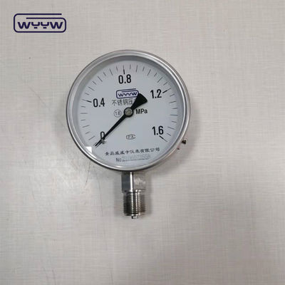 63mm قطر فولاذ المقاوم للصدأ مقياس الضغط رابط OEM