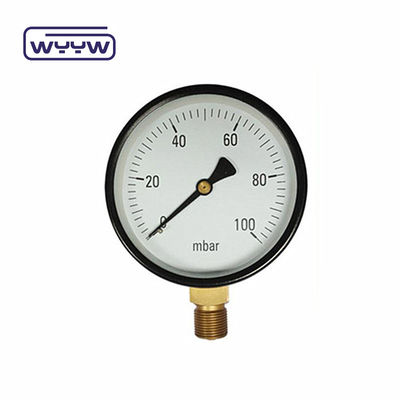 كبسولة عالية الدقة MmH2O مقياس ضغط ل 63mm 100mm 150mm 2.5% دقة الضغط