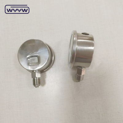 أنبوب بورتون من الفولاذ المقاوم للصدأ المقياس السائل 1/4 &quot; 1/2''BSP / PT / NPT / G / M خيط ± 1.6% من النطاق الكامل