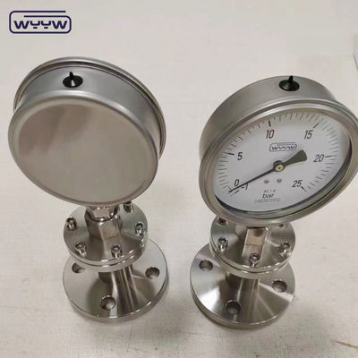 1/4 1/2 &quot;إنش NPT BSP مقياس الحجاب الحاجز موقع الاتصال السفلي ± 2.5% 1.6% دقة