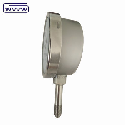 مقياس الضغط الصناعي المملوء بالسائل 63mm 100mm 150mm الخيارات