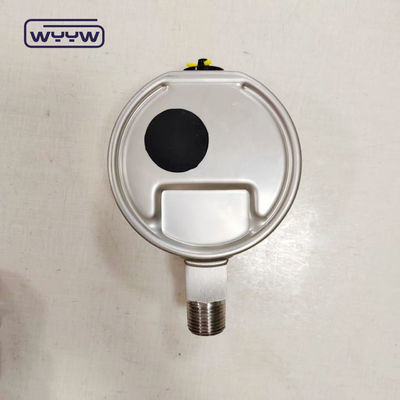 مقياس ضغط بغطاء من الفولاذ المقاوم للصدأ Ss304، خيط Ss316، مملوء بالجلسرين، زجاج أمان، مع مؤشر ضبط