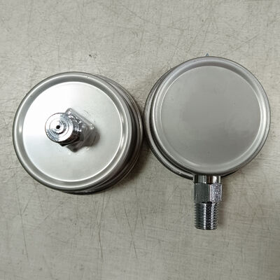 مقياس ضغط مملوء بالجلسرين مقاس 2.5 بوصة (60 ملم) مع هيكل من الفولاذ المقاوم للصدأ 316 لمقاومة الاهتزازات