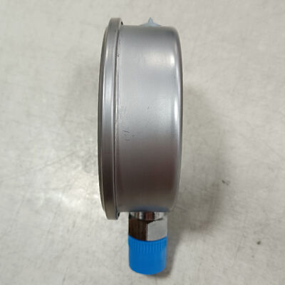 مقياس ضغط هيدروليكي مملوء بسائل 4 بوصة 100 مم مع نطاق 0-2.5 ميجا باسكال/0-25 كجم/سم² وتصميم مقاوم للصدمات