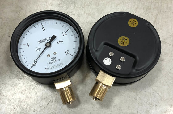 4-inch (100mm) 0-16kPa Capsule Pressure Gauge for Low Pressure Gas and Ventilation Systems
