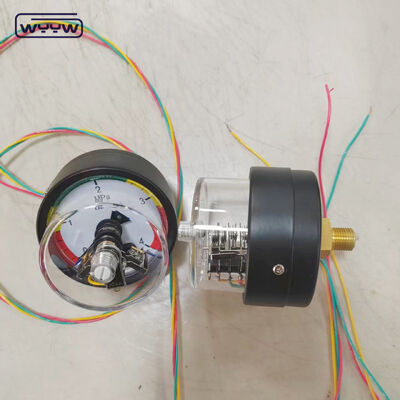 مقياس ضغط اتصال كهربائي 63 ملم مع اتصال خلفي ومدى 4MPa للتطبيقات الصناعية