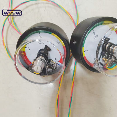 مقياس ضغط اتصال كهربائي 63 ملم مع اتصال خلفي ومدى 4MPa للتطبيقات الصناعية